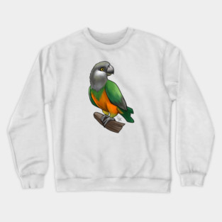 Bird - Senegal Parrot - Orange Bellied Crewneck Sweatshirt