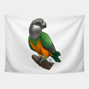 Bird - Senegal Parrot - Orange Bellied Tapestry