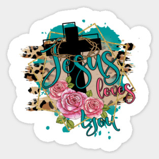 Jesus Loves You Sticker