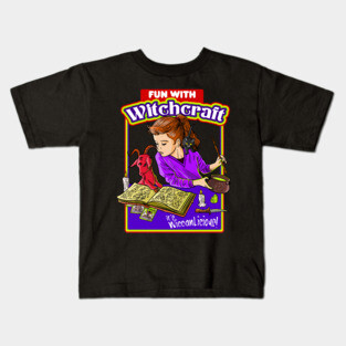 Fun with Witchcraft is Wiccan-licious! Necronomicon Kids T-Shirt