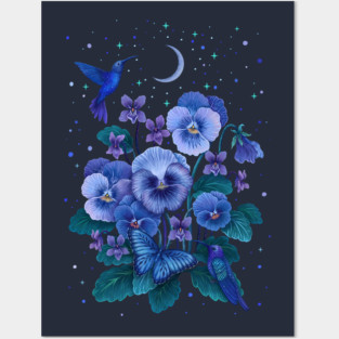February Flower - Violet Posters and Art