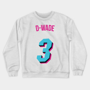 Dwyane Wade 'D Wade' Nickname Jersey - Miami Heat Crewneck Sweatshirt