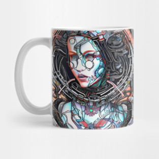Artificial Intelligence Android Girl Mug