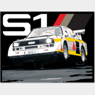 WRC Sport S1 E2 Group B Rally Car Stig Blomqvist, Mikkola 4X4 Walter Röhrl Posters and Art