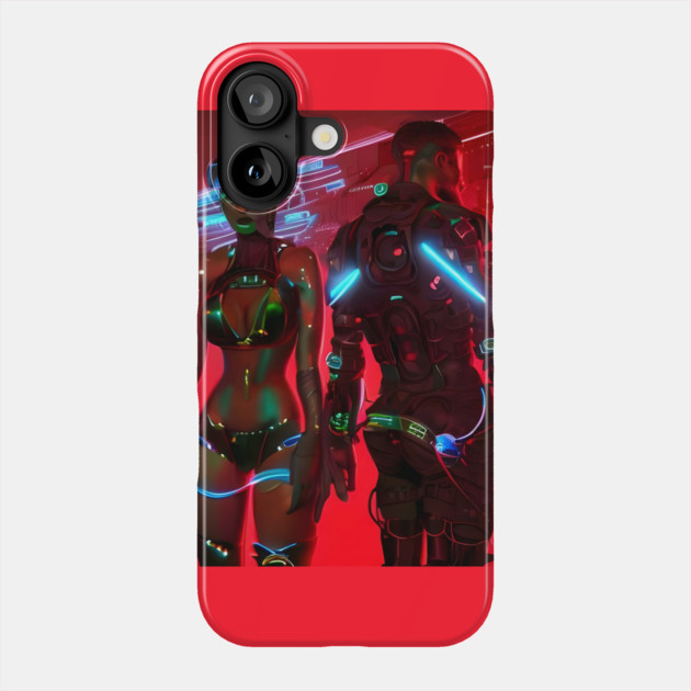 Cyber Love Soldier Phone Case by animegirlnft