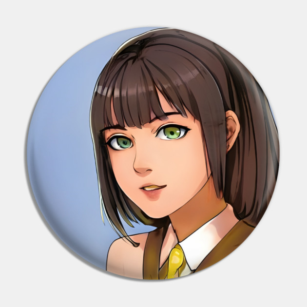 Brown hair anime school girl Pin by animegirlnft