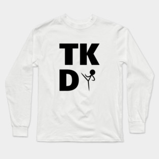 TKD Box Kick Long Sleeve T-Shirt