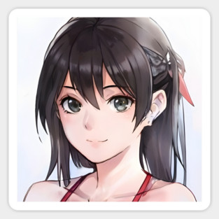 Teen school anime girl Sticker