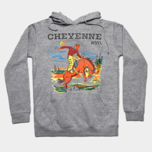 Vintage 70s Style Cheyenne, Wyoming Hoodie