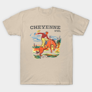 Vintage 70s Style Cheyenne, Wyoming T-Shirt