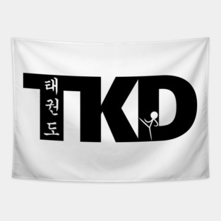 Taekwondo Korean Symbols TKD Tapestry