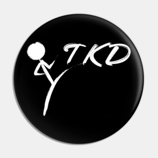 Brushed TKD Logo Taekwondo Pin