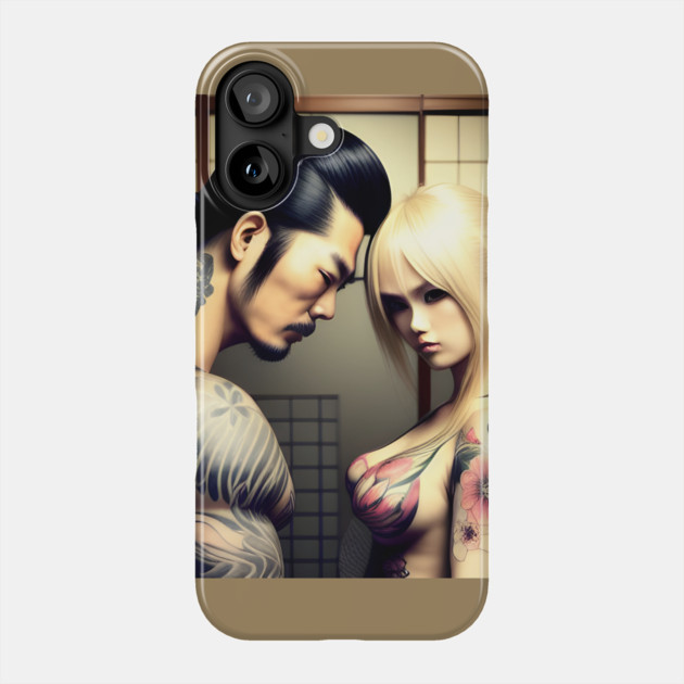Tattoo Japanese couple Phone Case by animegirlnft