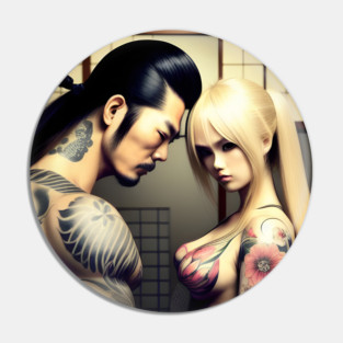 Tattoo Japanese couple Pin