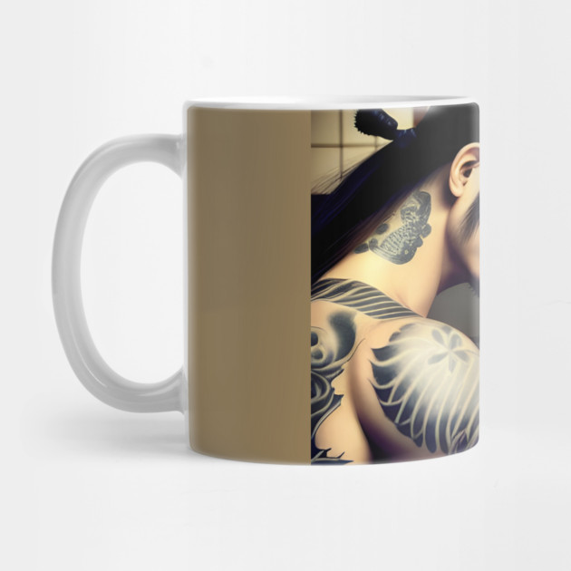 Tattoo Japanese couple by animegirlnft