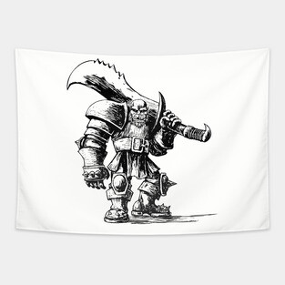 Orc Warrior 1 Tapestry