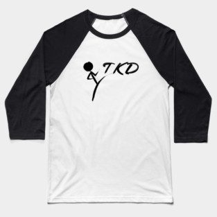 Brushed TKD Logo Taekwondo Baseball T-Shirt