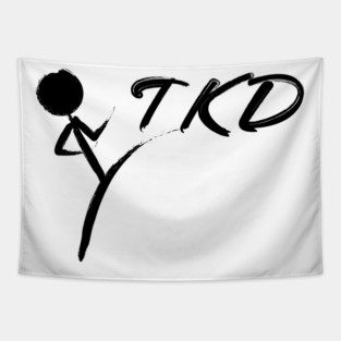 Brushed TKD Logo Taekwondo Tapestry