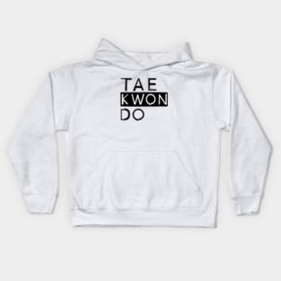 Taekwondo brushed logo Kids Hoodie