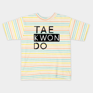 Taekwondo brushed logo Kids T-Shirt