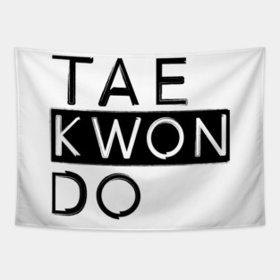 Taekwondo brushed logo Tapestry