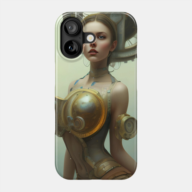 steampunk victorian woman Phone Case by animegirlnft