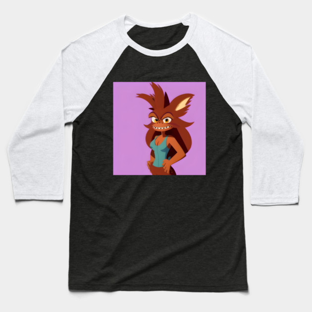 Cartoon Animal Funny Baseball T-Shirt by animegirlnft