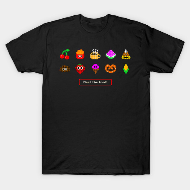 Meet the food! T-Shirt by spacepigmath