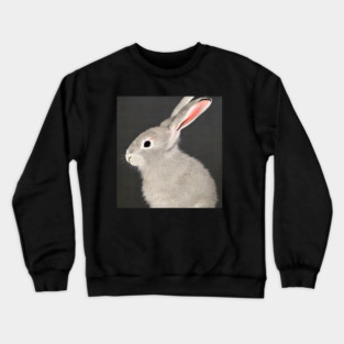 Cute grey rabbit bunny Hare Crewneck Sweatshirt