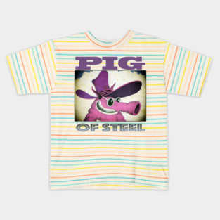 the Pig of Steel Kids T-Shirt