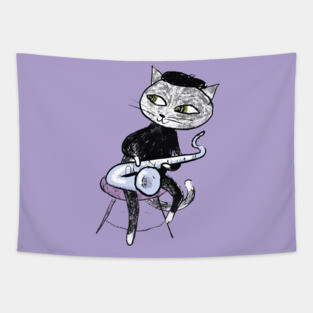 Jazz Cat Tapestry