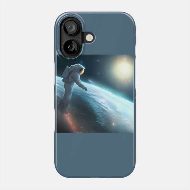 Moon Spaceman Astronaut Phone Case by animegirlnft
