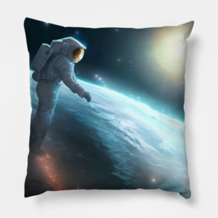Moon Spaceman Astronaut Pillow