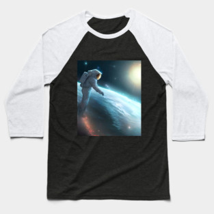 Moon Spaceman Astronaut Baseball T-Shirt