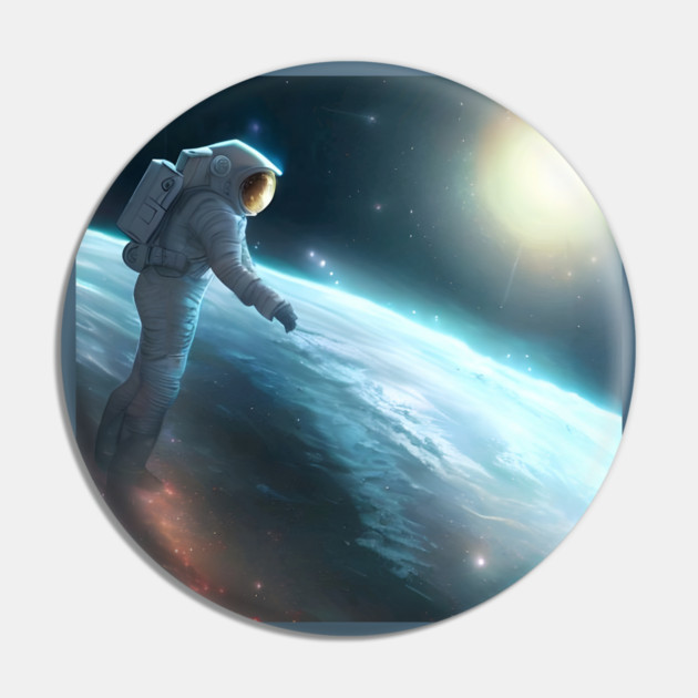 Moon Spaceman Astronaut Pin by animegirlnft