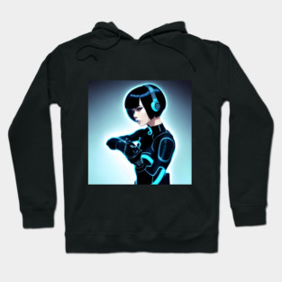 Electri Girl Hear Music Hoodie