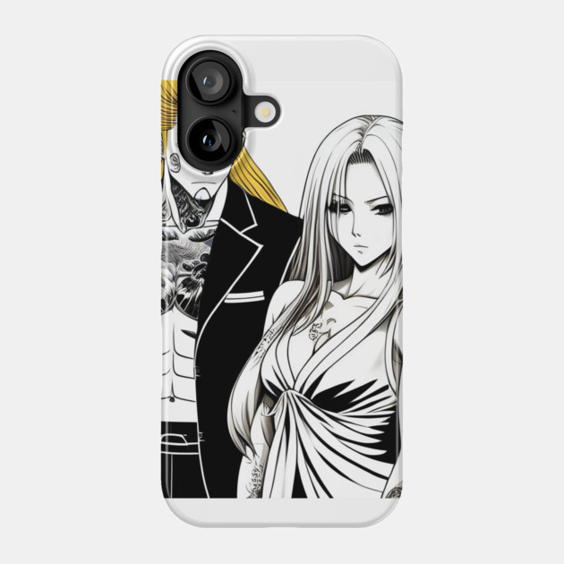 Couple Chef Manga Tatoo Phone Case by animegirlnft