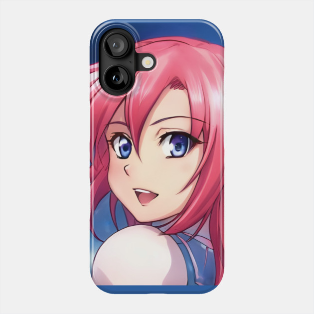 Cute pink hair anime girl Phone Case by animegirlnft