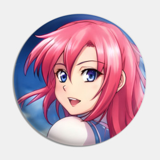 Cute pink hair anime girl Pin