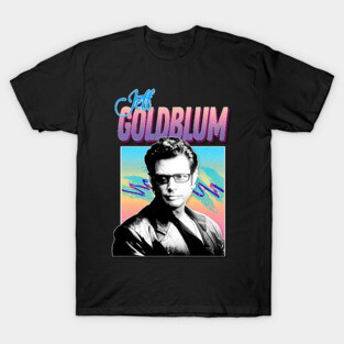 Jeff Goldblum Retro 80s Styled Aesthetic Design T-Shirt
