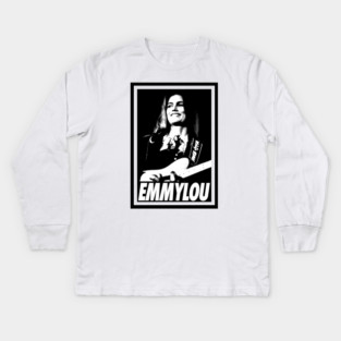 Emmylou Harris live - Portrait retro Kids Long Sleeve T-Shirt