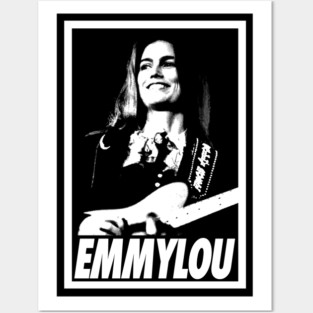 Emmylou Harris live - Portrait retro Posters and Art