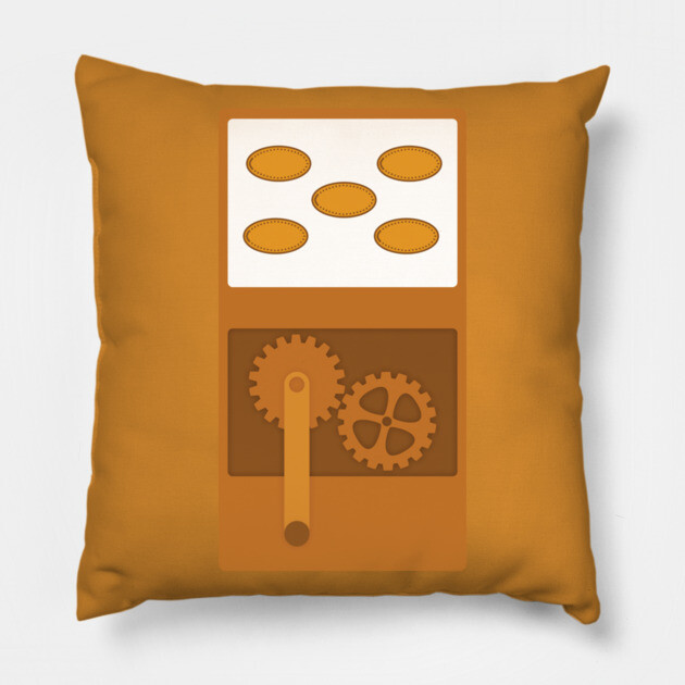 Pressed Penny Machine Pillow by DeguArts