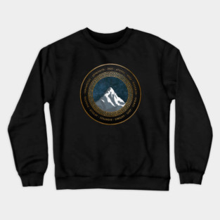 Ancient Greek Gods and Goddesses the 12 Olympian Gods of Greece Crewneck Sweatshirt