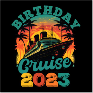 Birthday Cruise Squad Party Family Matching Cruise Ship Posters and Art