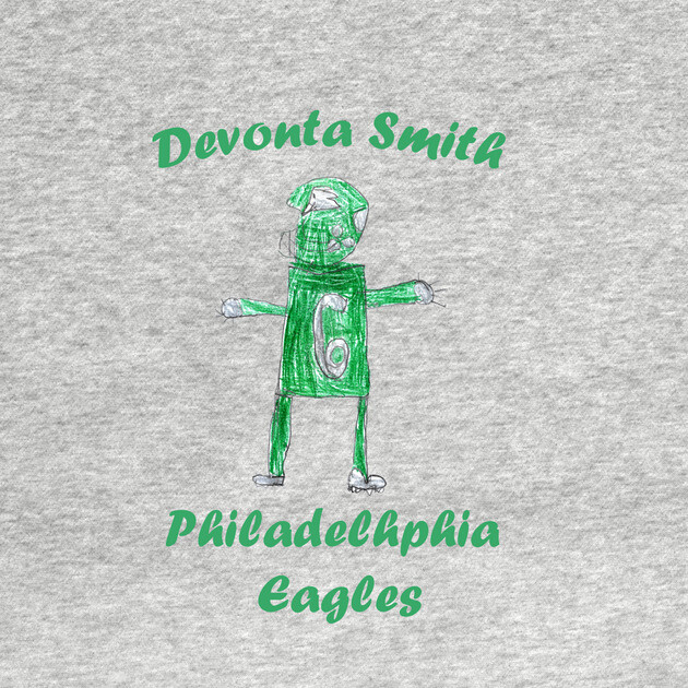 Devonta Smith Eagles Drawing T-Shirt