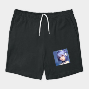 Anime Blue Hair Shorts