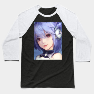 Anime Blue Hair Baseball T-Shirt