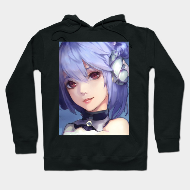 Anime Blue Hair Hoodie by animegirlnft