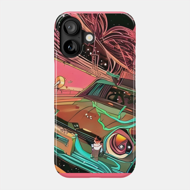 Cartoon 70s Car Heritage Phone Case by animegirlnft